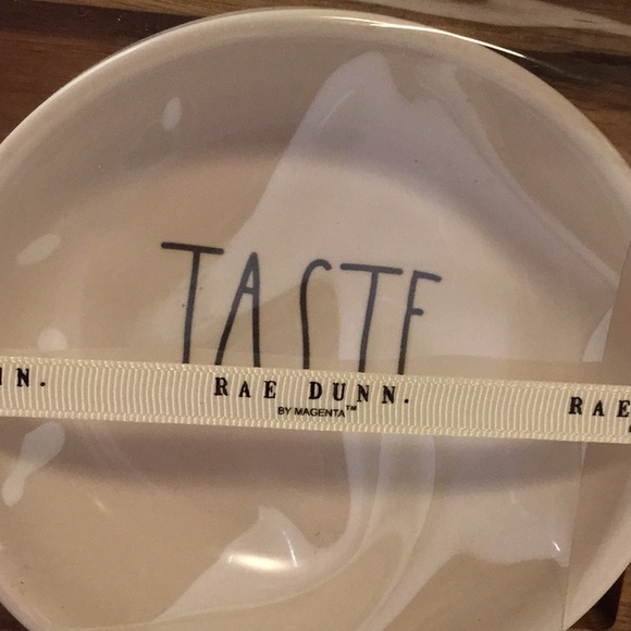 Rae Dunn DIP, EAT & TASTE Set on Wood Tray - Picture 2 of 6
